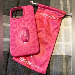 Loopy Cases Pink Leopard - iPhone 14 Pro Max - Lefty